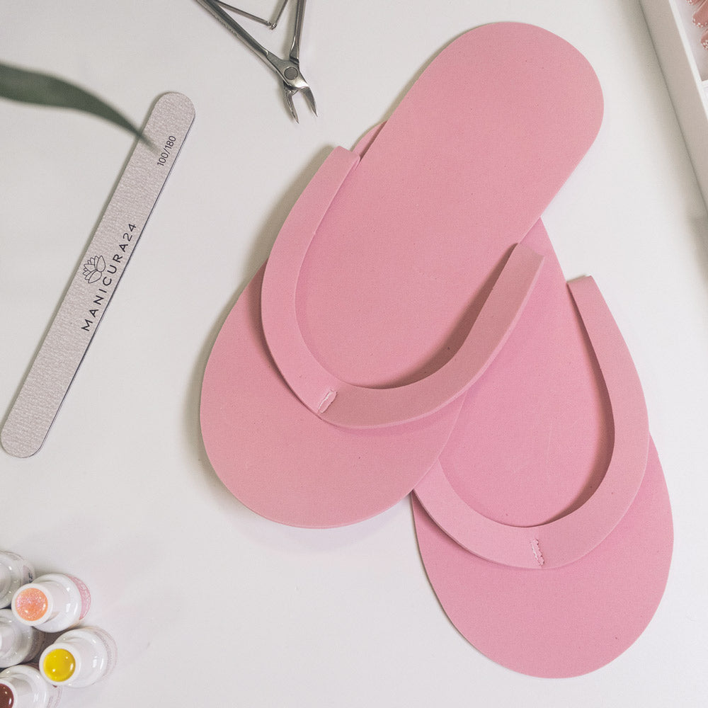 PINK disposable flip flops