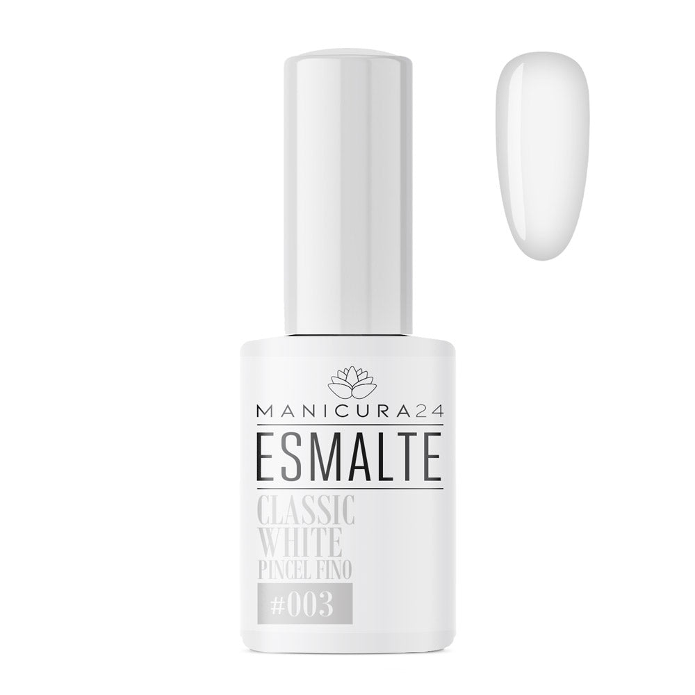 Esmalte permanente CLASSIC WHITE (pincel fino) #003