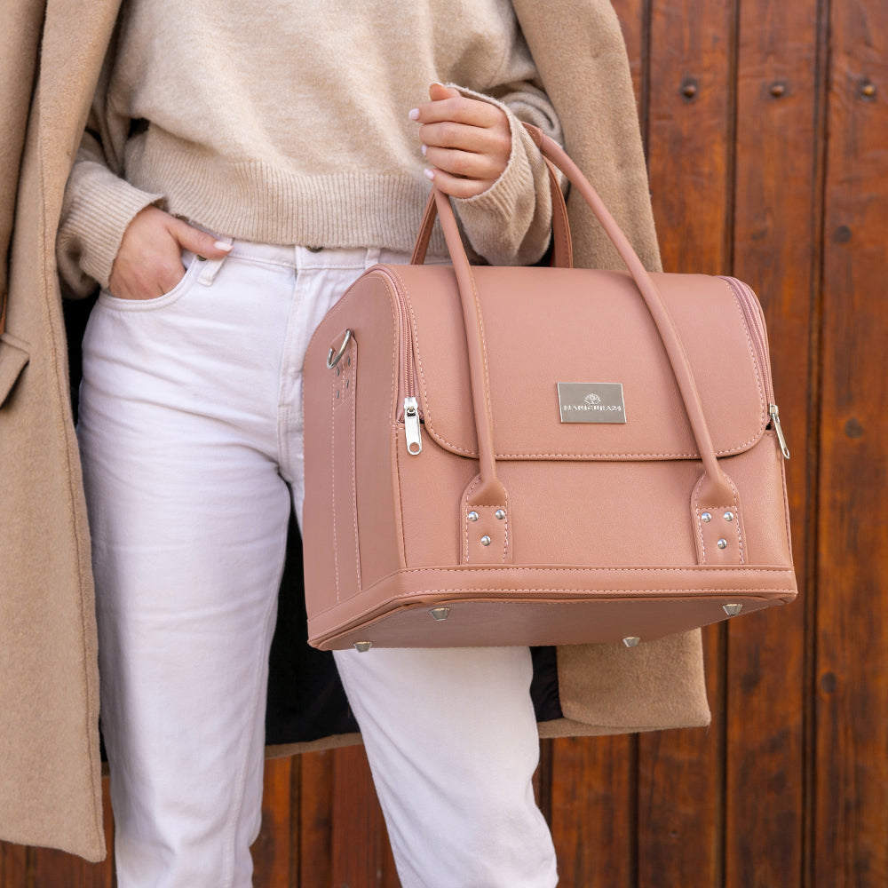 Faux leather briefcase - SYDNEY ROSE