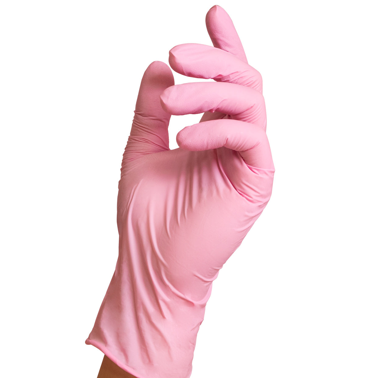 Guantes de nitrilo sin polvo - PINK