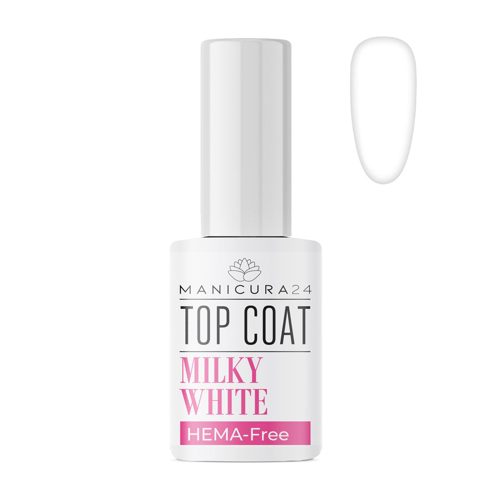 Top Coat Milky White HEMA-Free