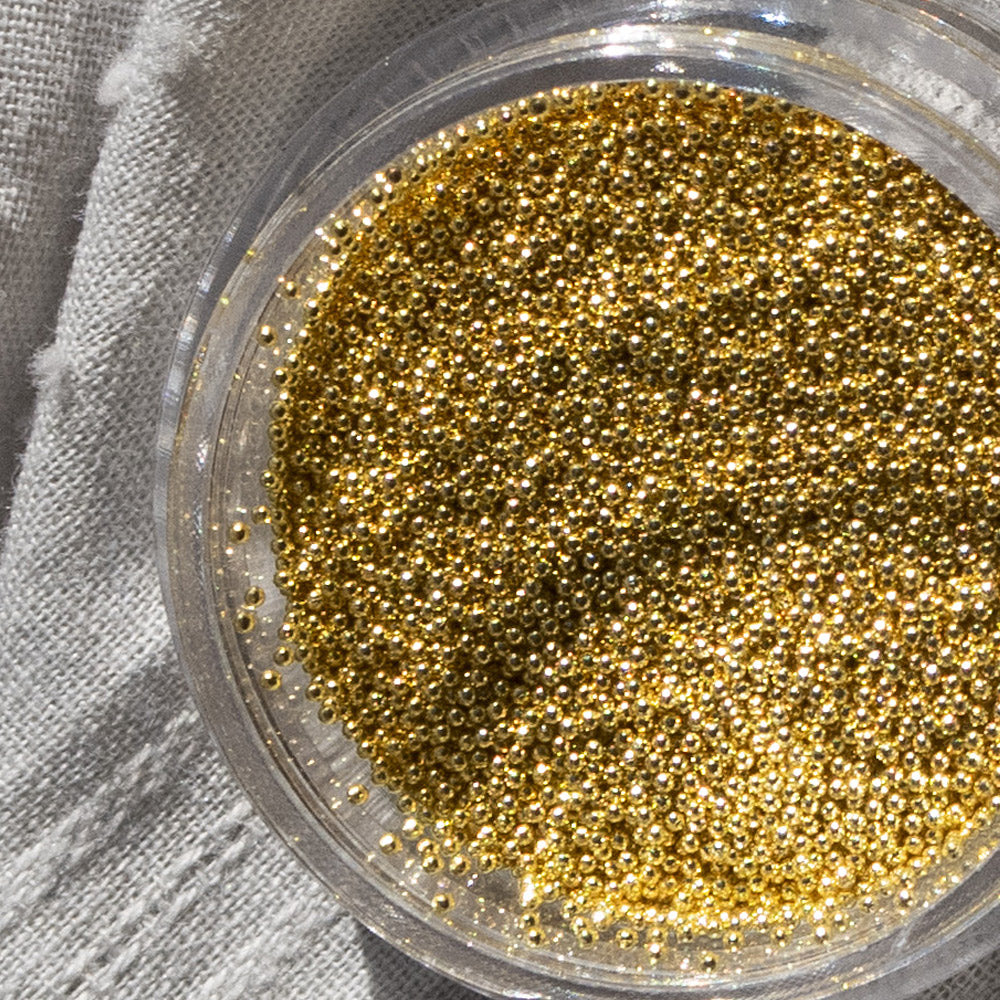 Metallic micro beads - GOLD (0.6 mm)