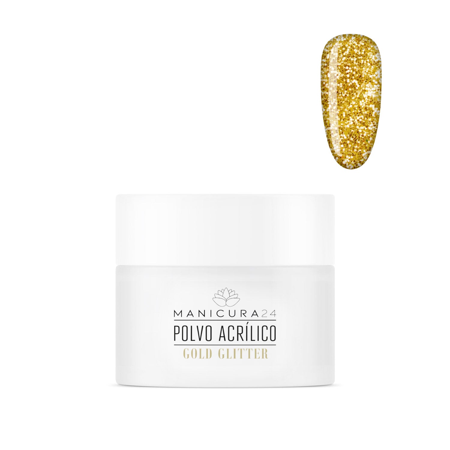 Polvo acrílico - GOLD GLITTER