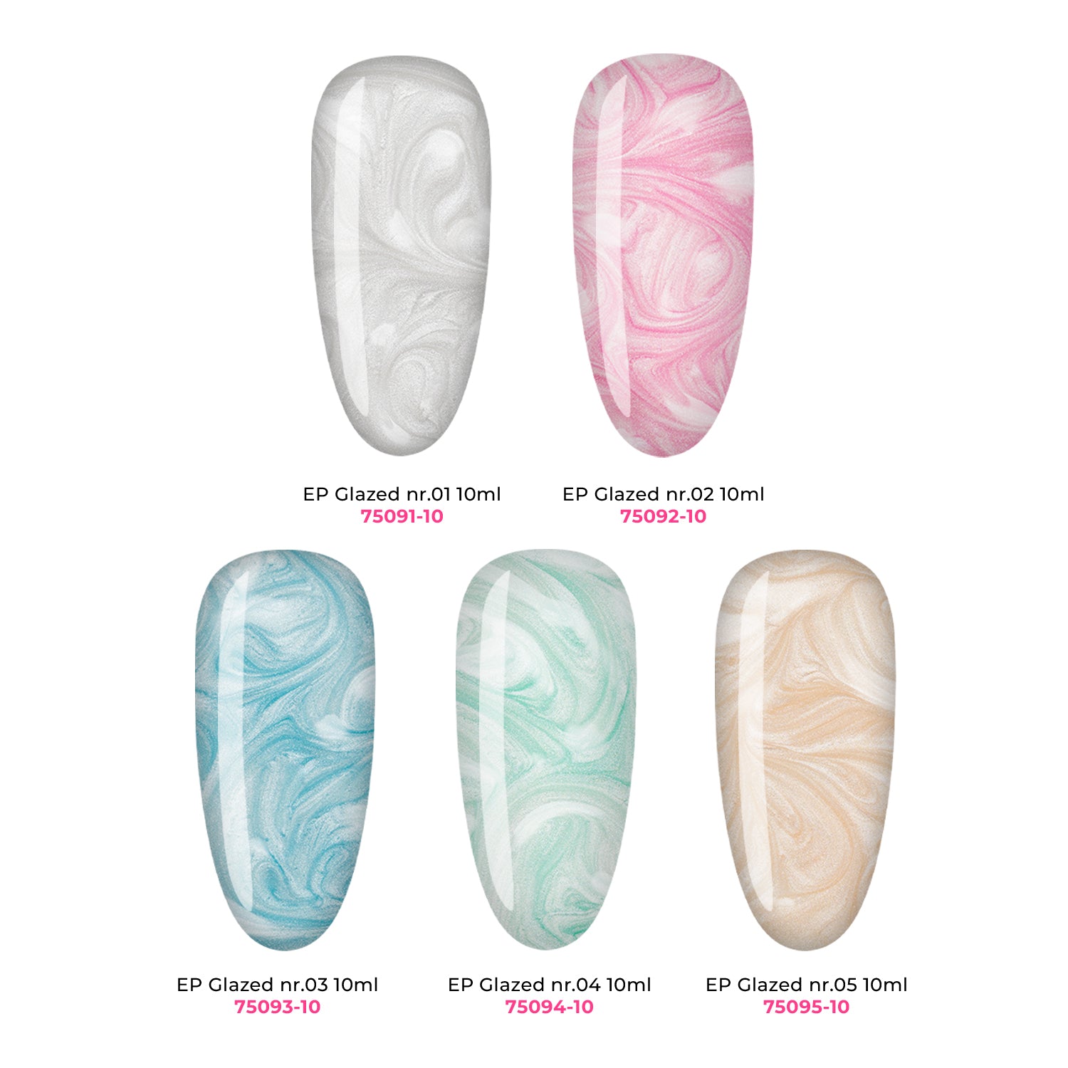 GLAZED Permanent Nail Polish Pack