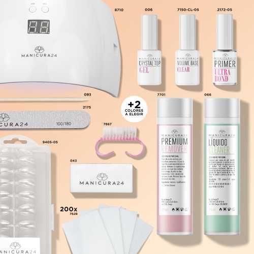 Kit principiante Soft gel - Lámpara 24W